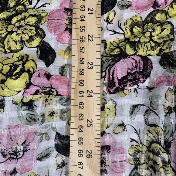 Jane + Delancey Womens M Floral Ruffle Hi Low Long Sleeve Blouse Top Medium - Picture 7 of 11